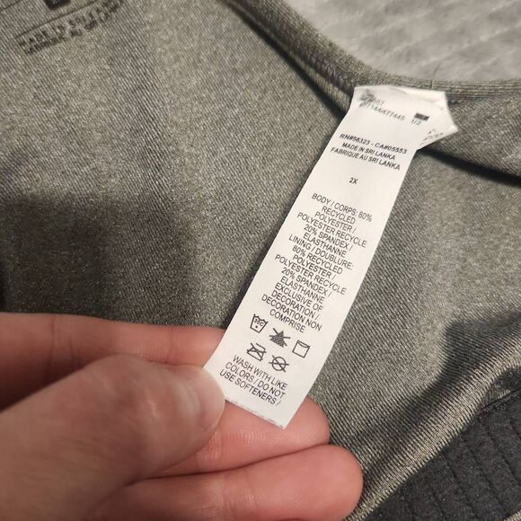 Nike Women's Plus Size Solid Medium Support Sports Bra Size 2X GRAY - Picture 4 of 4